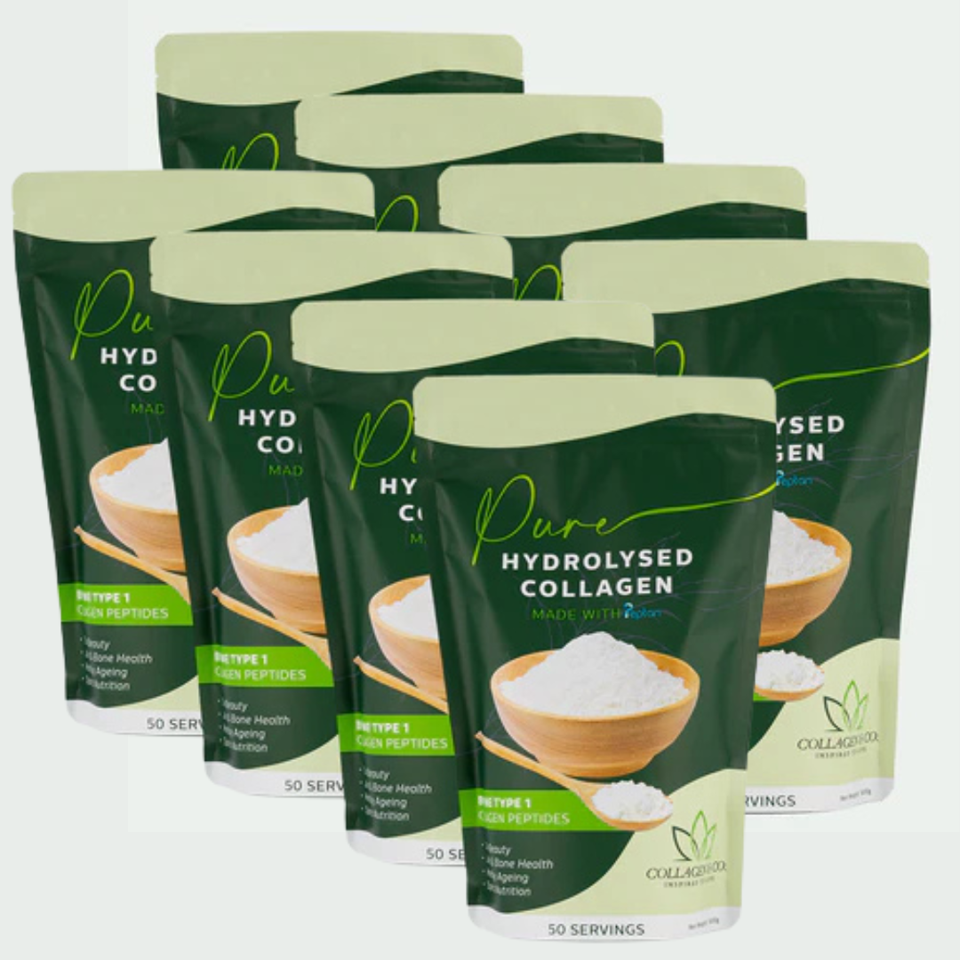 4kg Pure Hydrolysed Collagen Powder (8 x 500g)