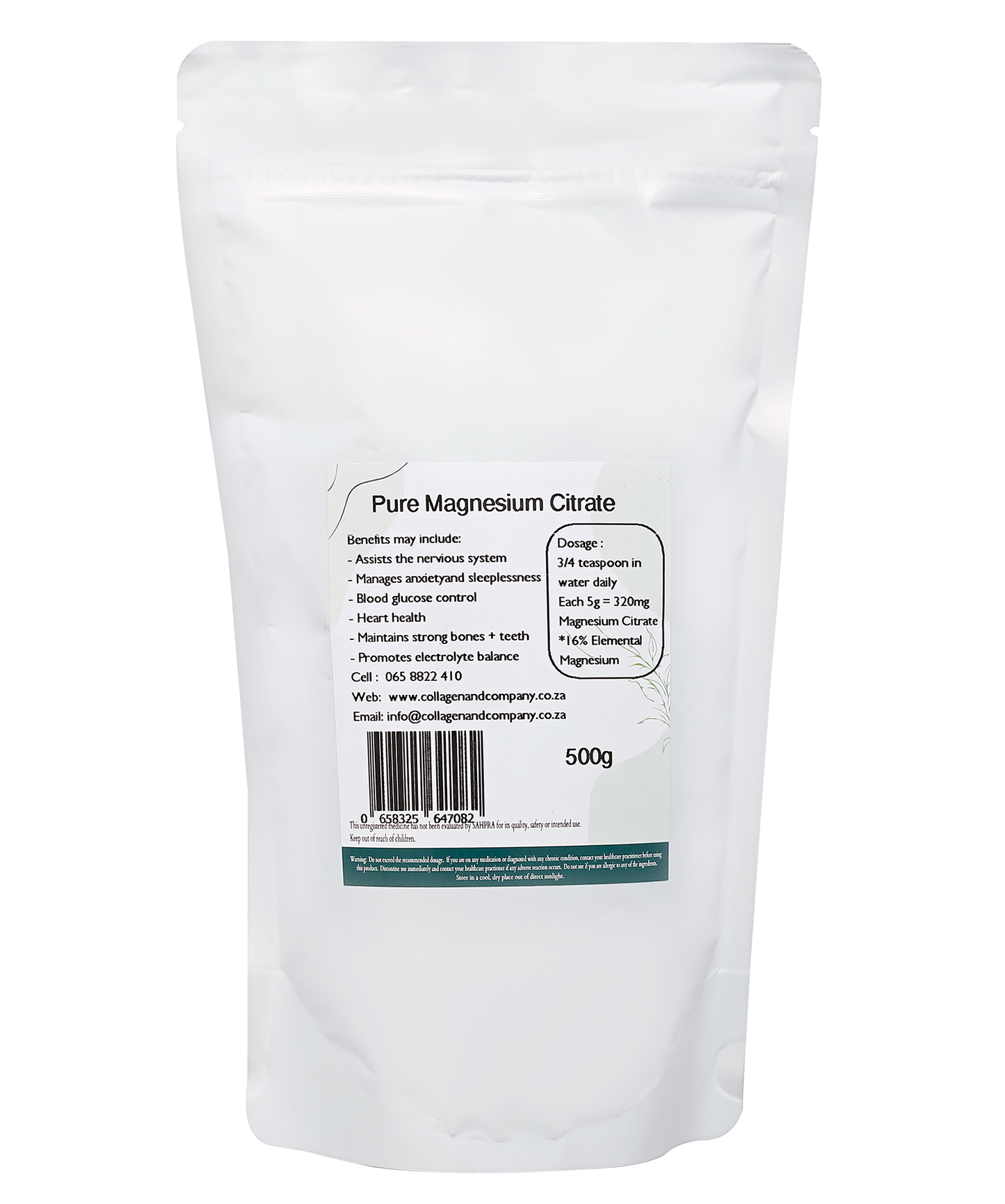 1kg Pure Magnesium Citrate Powder