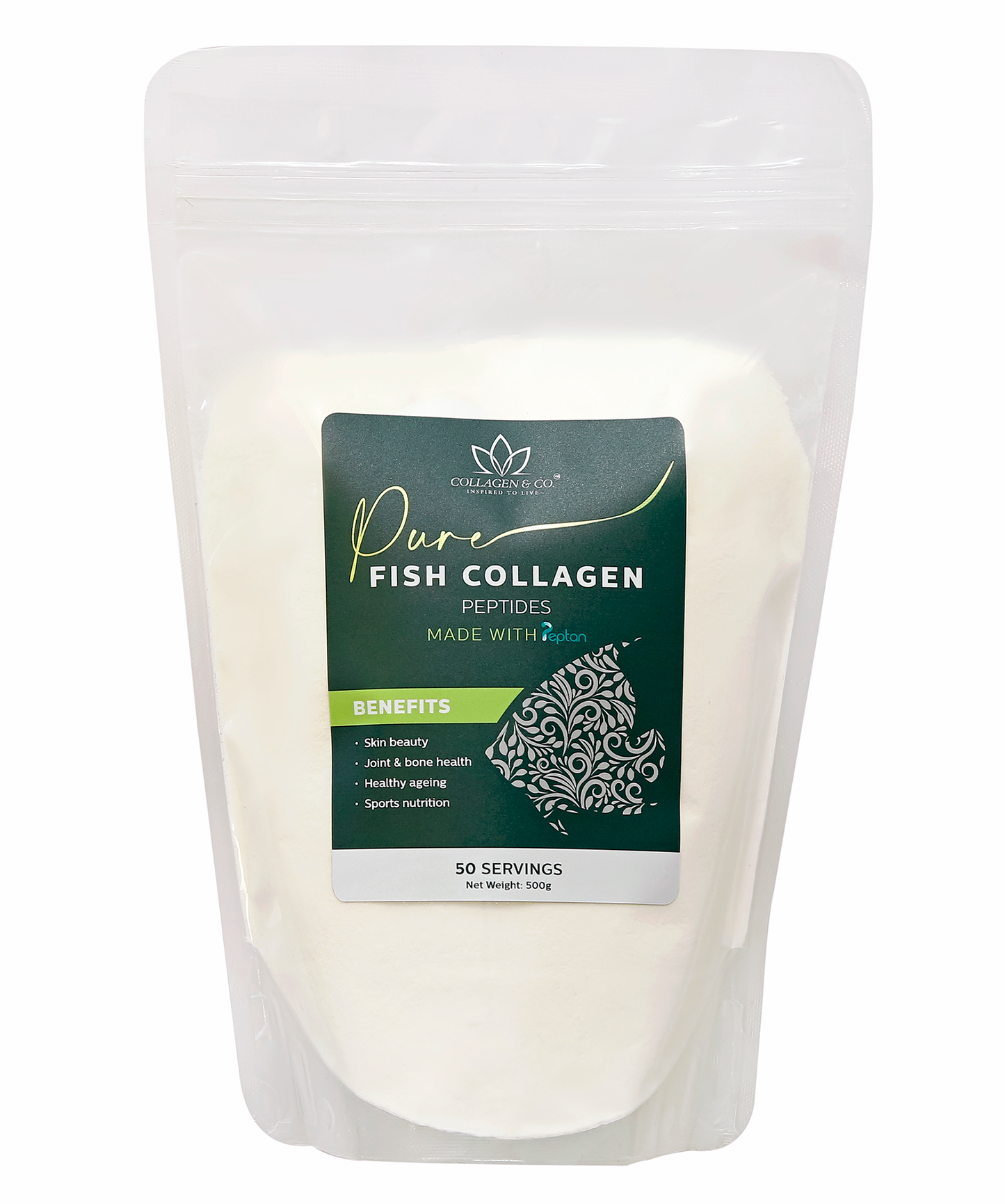 Pure Fish Collagen Peptides 1kg (2 X 500g)