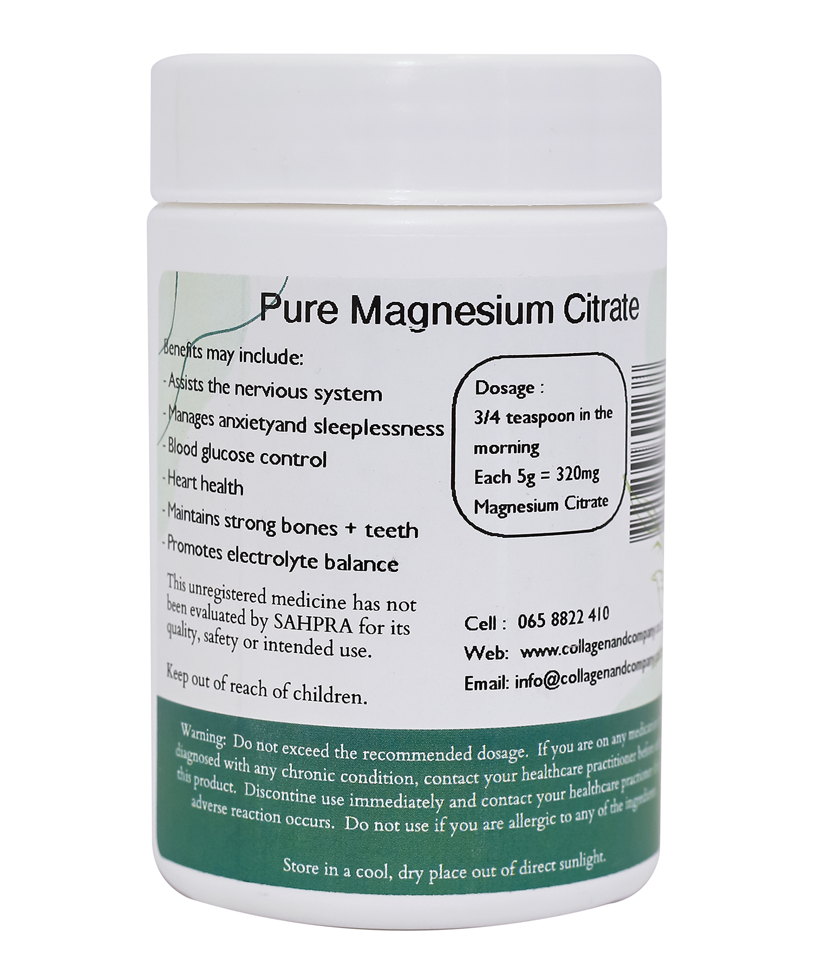 magnesium citrate powder South Africa