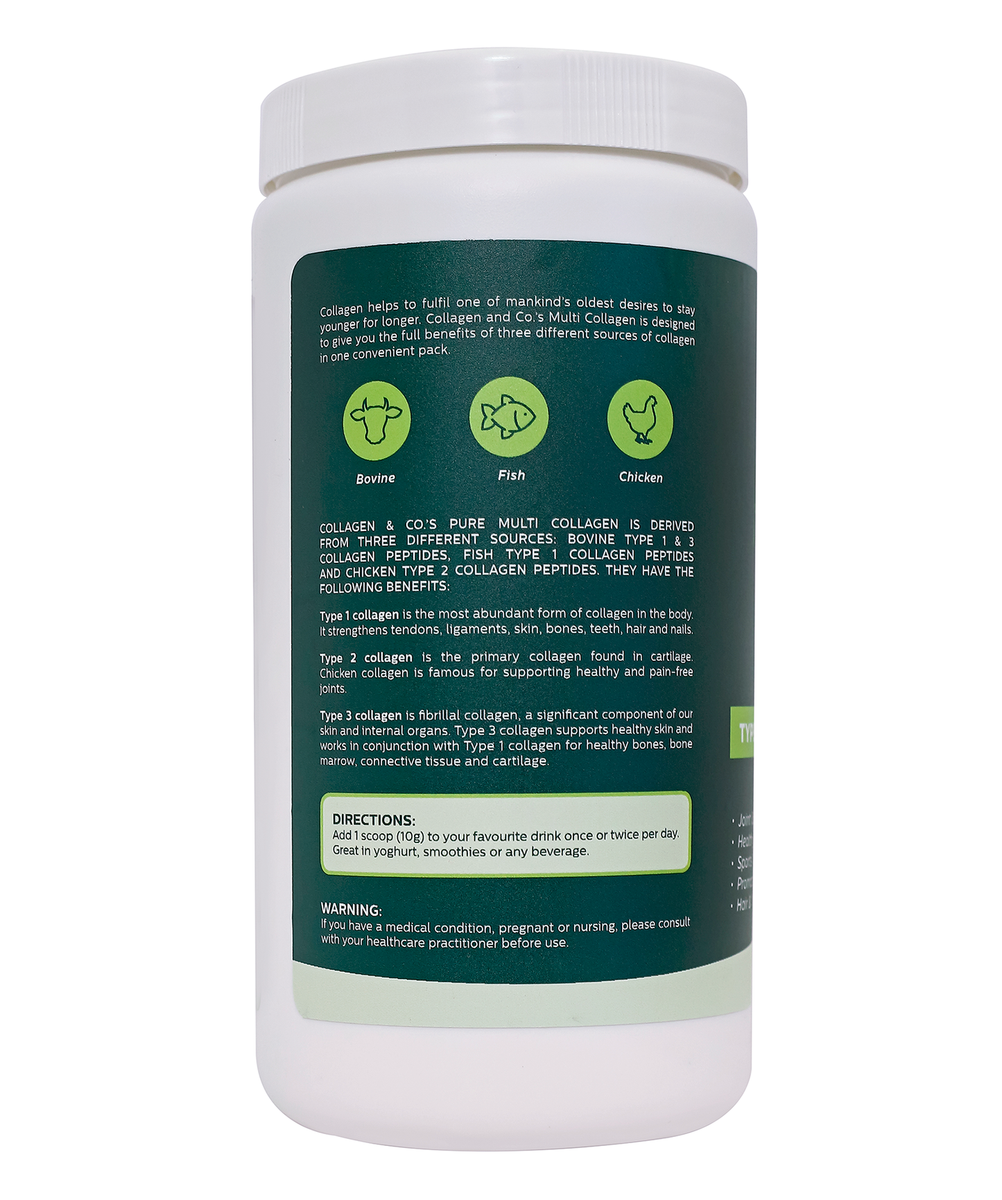 300g Pure Multi Collagen Tub