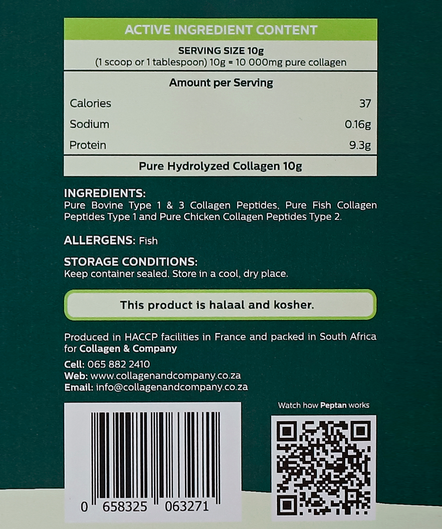 300g Pure Multi Collagen Tub