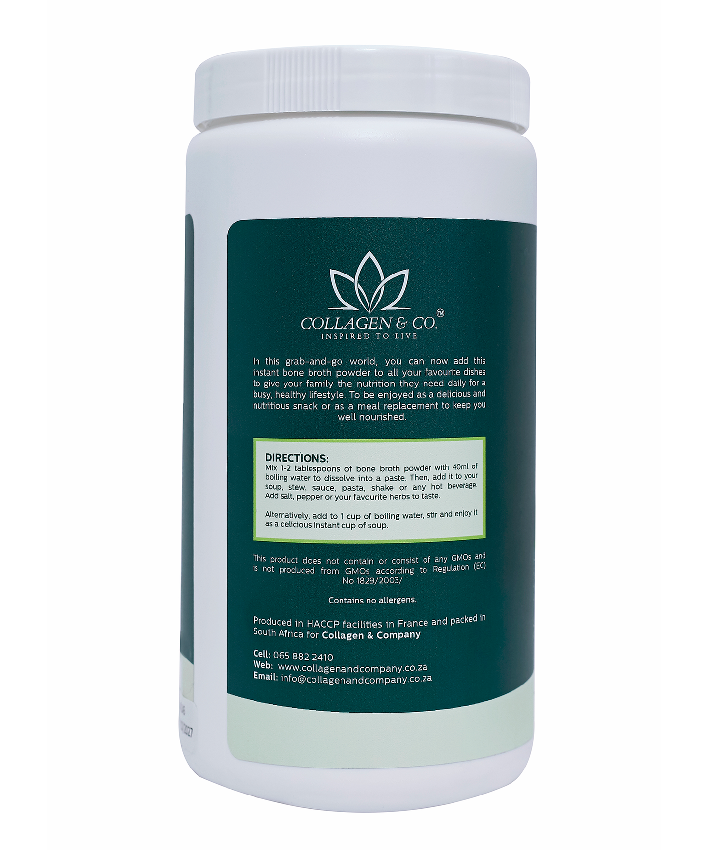 400g Collagen Roasted Beef Instant Bone Broth Soup Tub