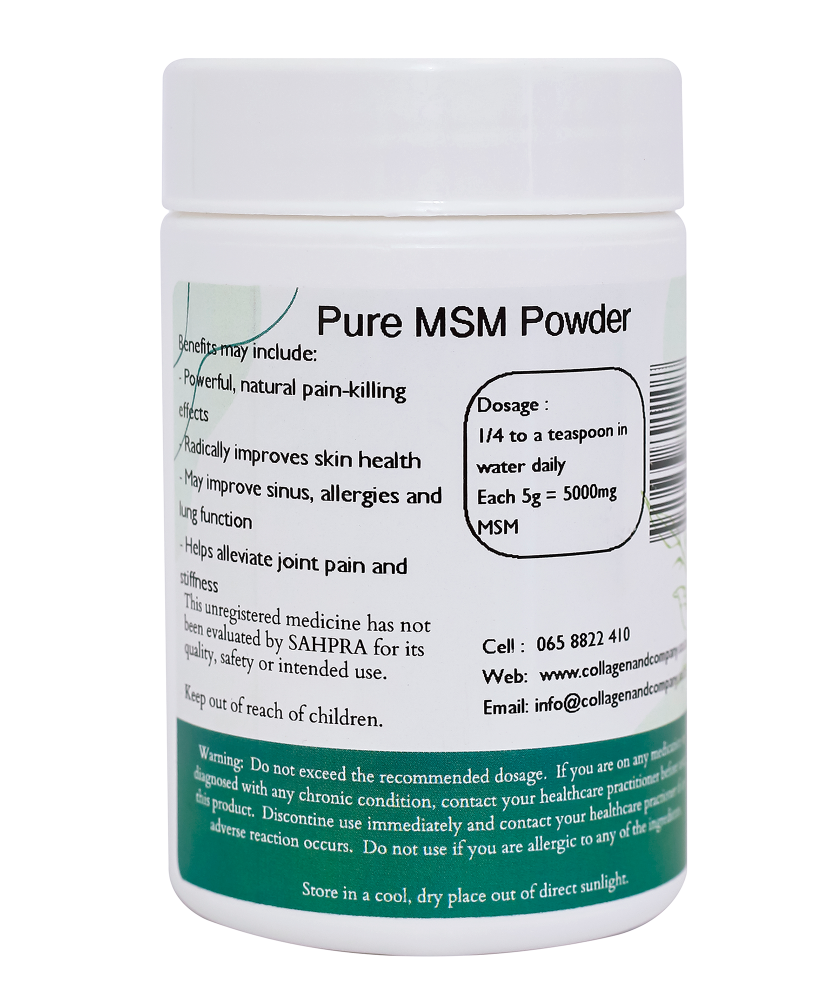 MSM for joint pain SA