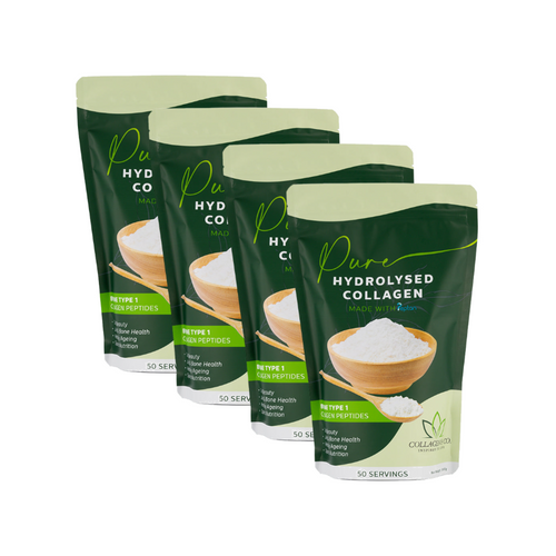 2kg Pure Hydrolyzed Collagen Powder (4 x 500g)
