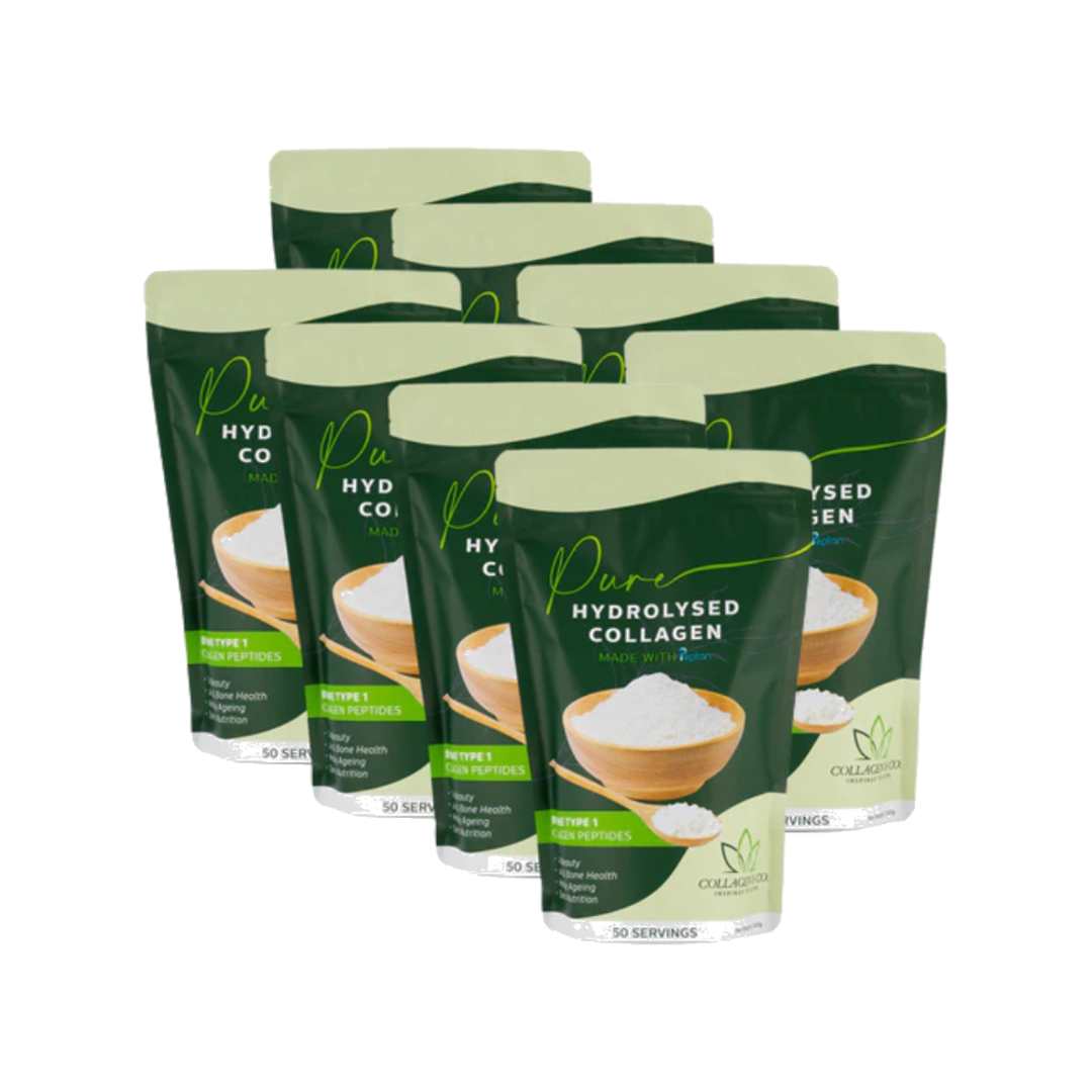 4kg Pure Hydrolysed Collagen Powder (8 x 500g)