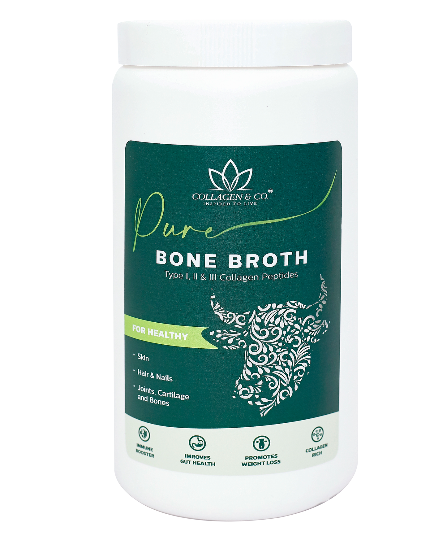 400g Collagen Beef Bone Broth Tub