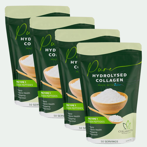 2kg Pure Hydrolyzed Collagen Powder (4 x 500g)