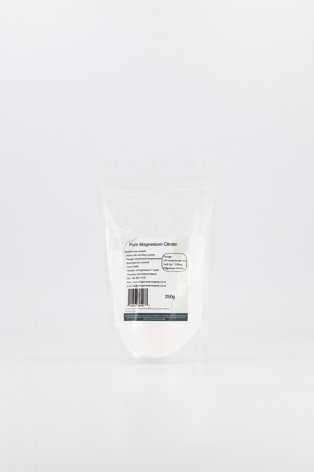 250g Pure Magnesium Citrate Powder