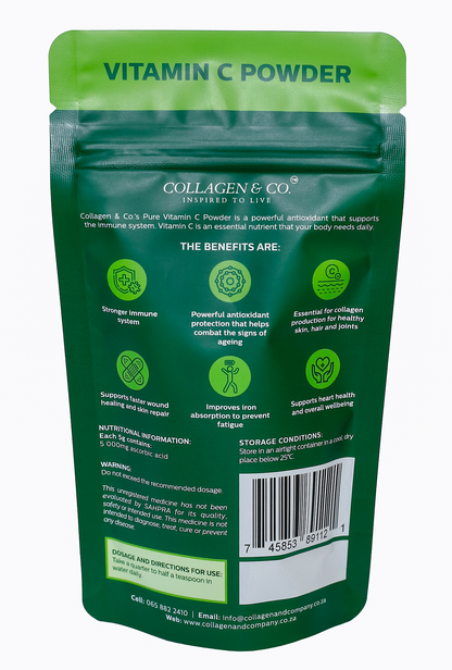 Pure Vitamin C Powder – 100g Pouch