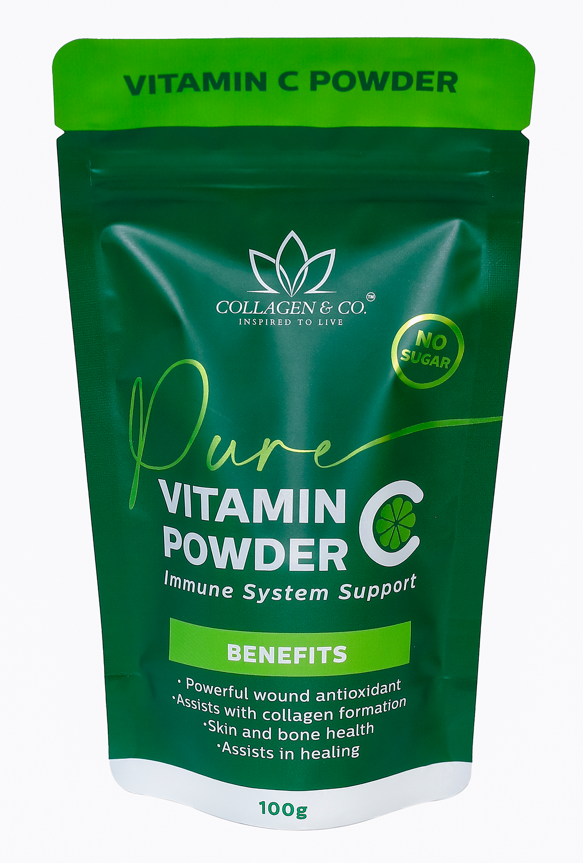Pure Vitamin C Powder – 100g Pouch