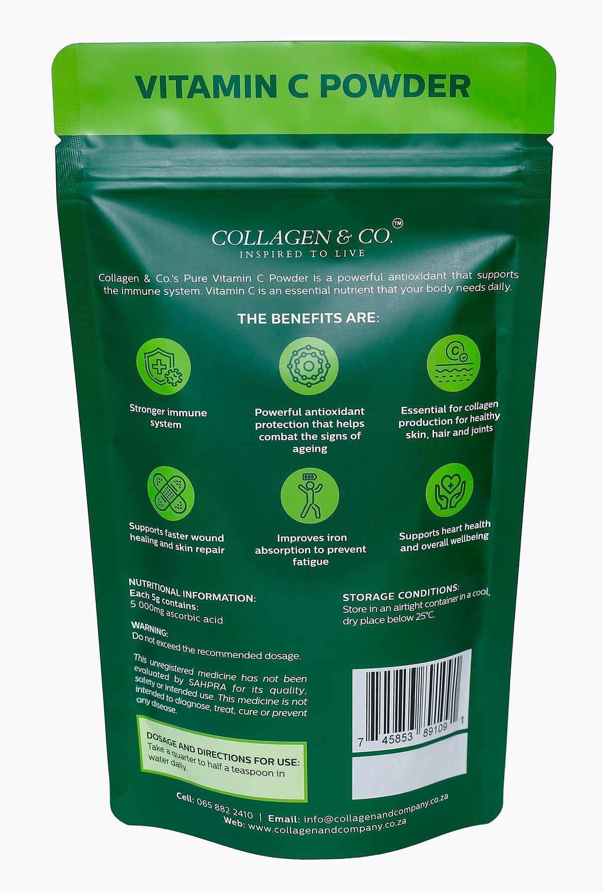 Pure Vitamin C Powder – 250g