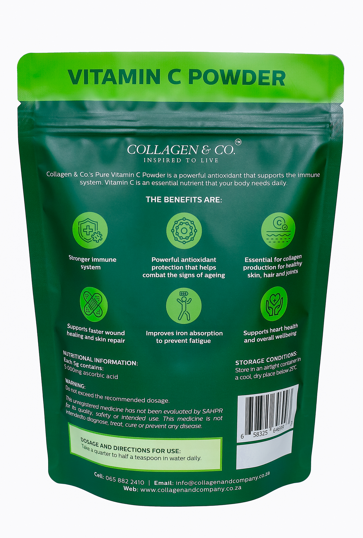 Pure Vitamin C Powder – 500g