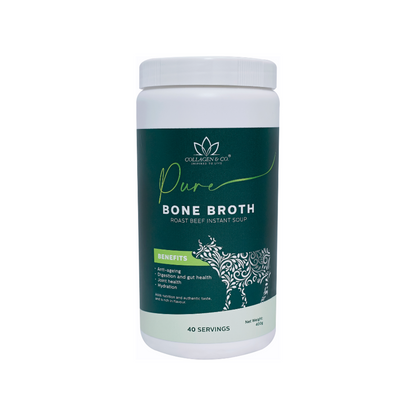 400g Collagen Roasted Beef Instant Bone Broth Soup Tub