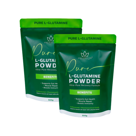 1kg Pure L-Glutamine Powder Pouch (2 x 500g)